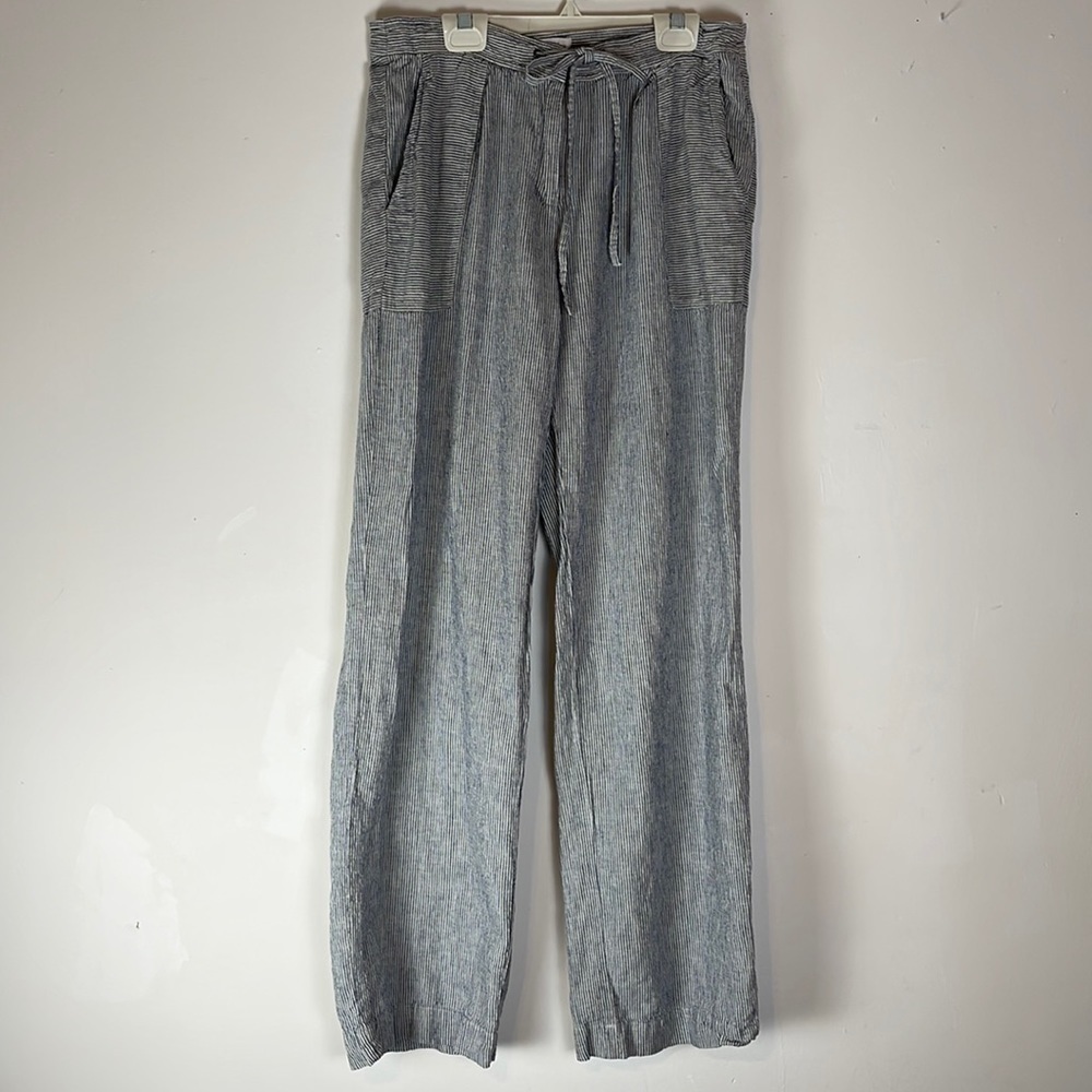Laundry By Shelli Segal Linen Blend Wide Leg Pants Size 6